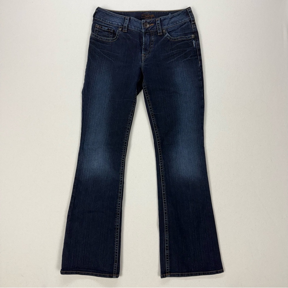 Silver Jeans Suki Low Rise Boot Cut Dark Wash